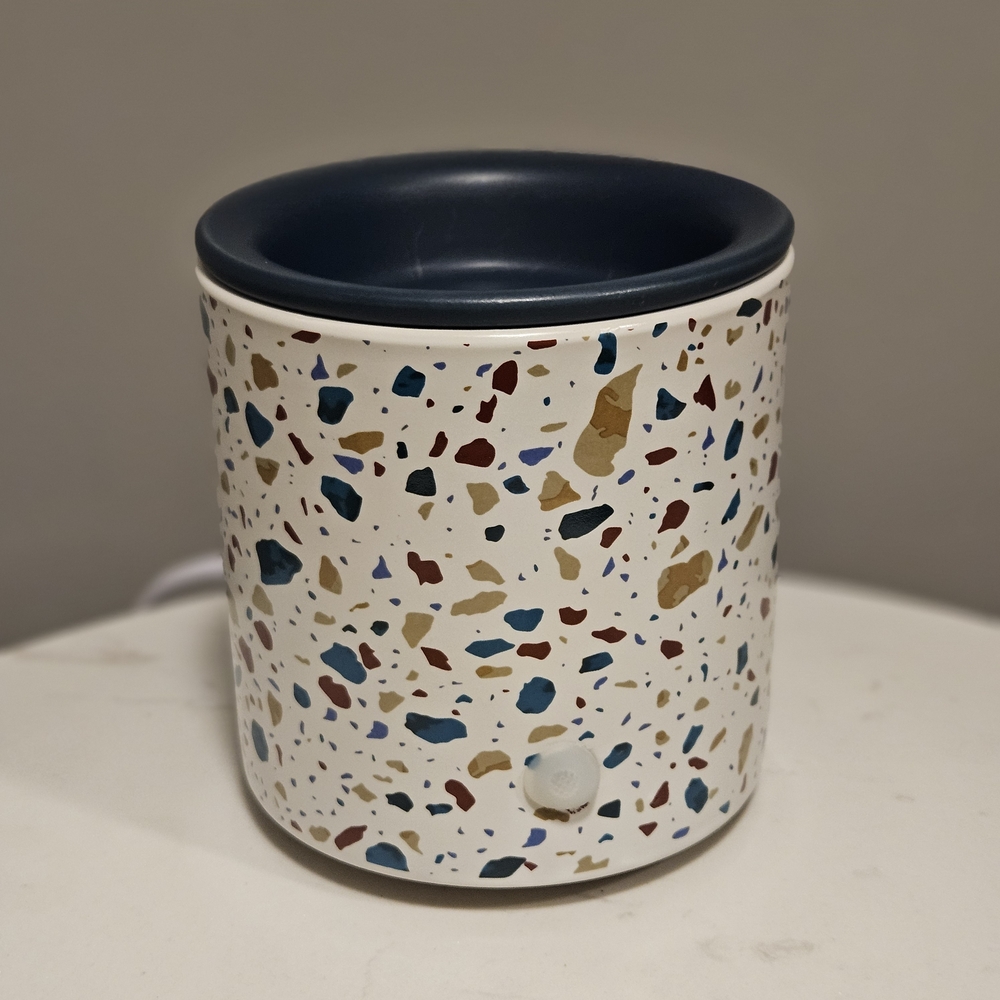 Mainstays Terrazzo Candle Holder with Multicolor Accents